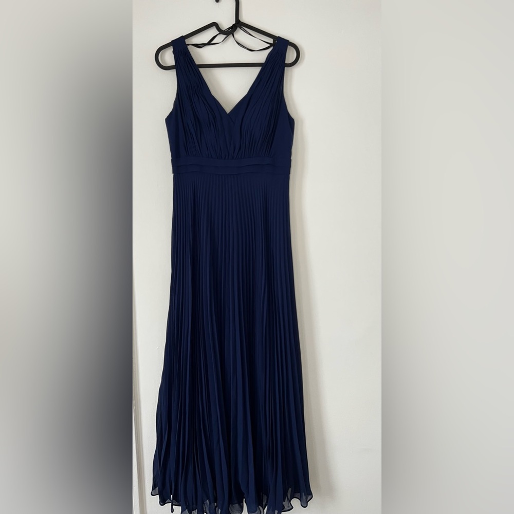 Donna Morgan Floor Length Gown - Navy
